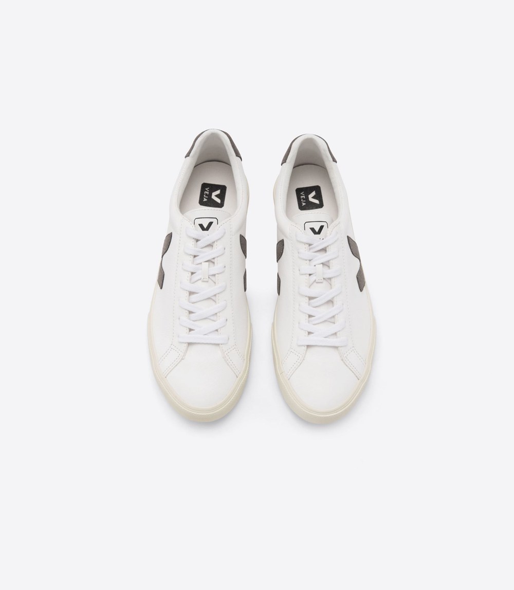 Veja Trainers Mens White - Esplar Chromefree Leather - ZMCW-97436